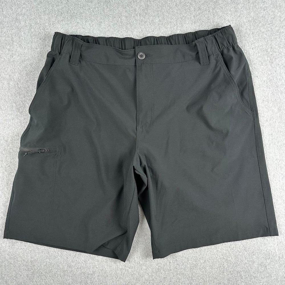 Columbia Mens‎ XL Black Silver Ridge Stretch Hiking Shorts Outdoor Trail XM4885